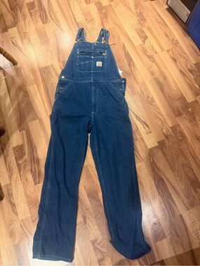 Carhartt Blue Denim Bib Overalls